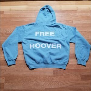 Free Larry Hoover Hoodie Light Blue Kanye West x Drake XL